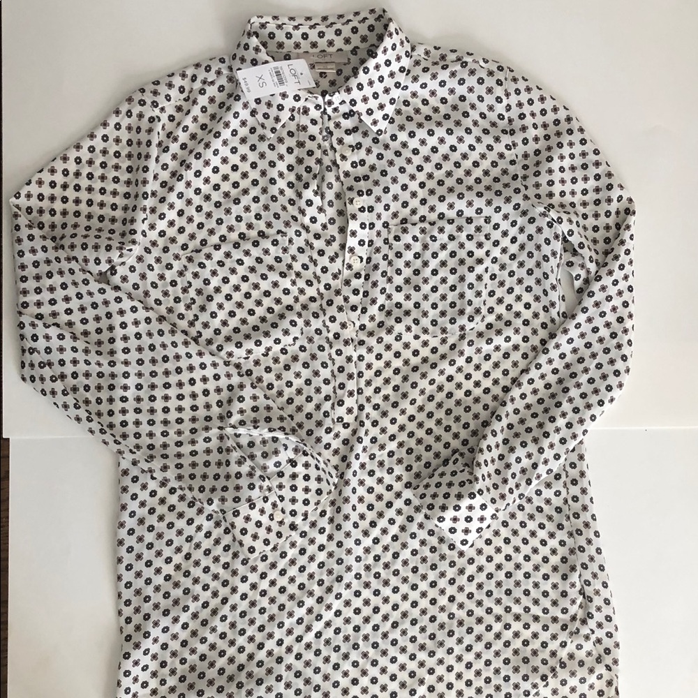 Loft patterned work shirt